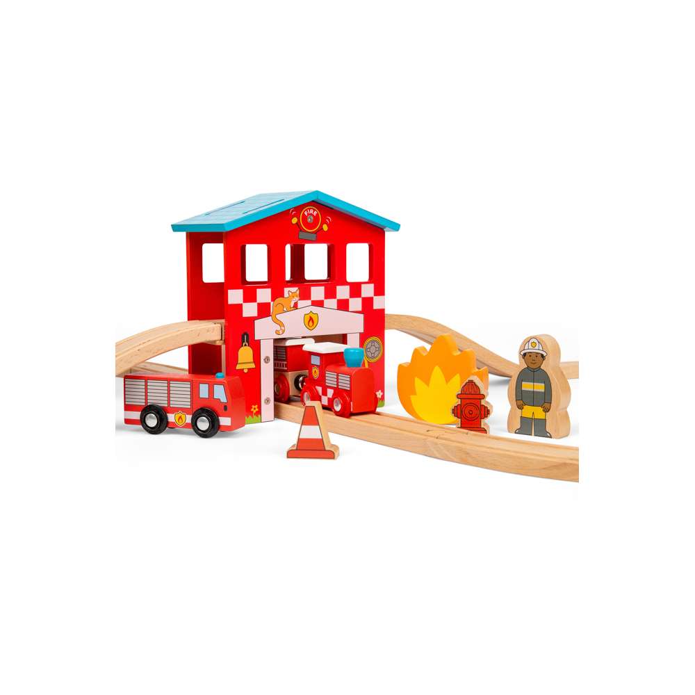 Fire Rescue Train Set