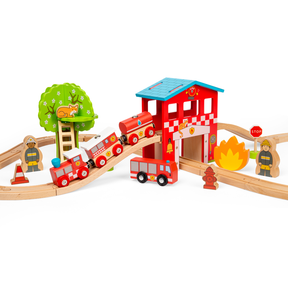 Fire Rescue Train Set