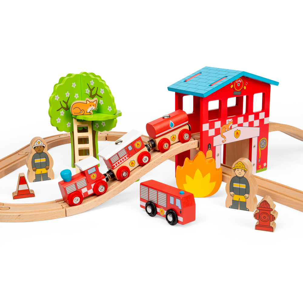 Fire Rescue Train Set