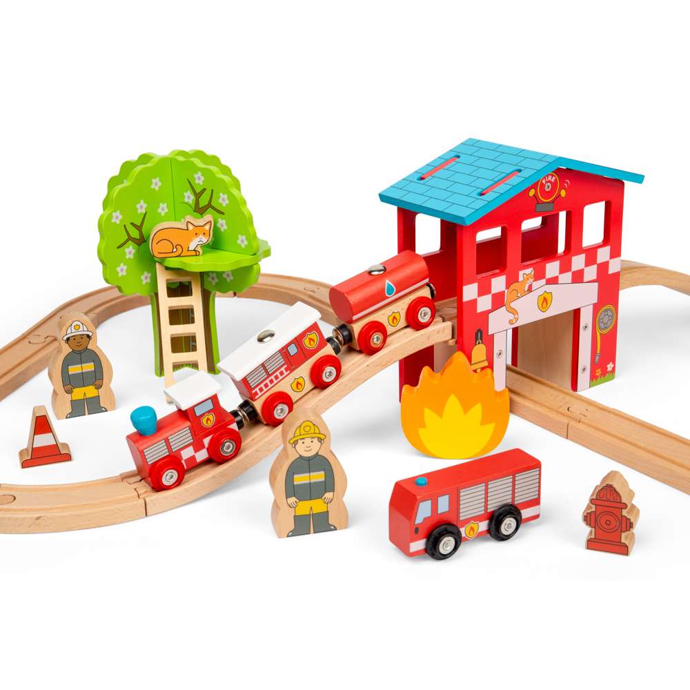 Fire Rescue Train Set